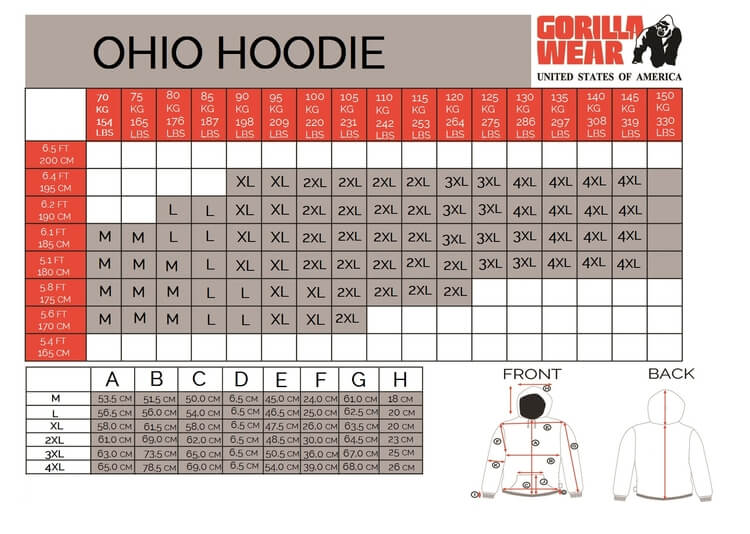 Gorilla Wear Herr - Ohio Hoodie